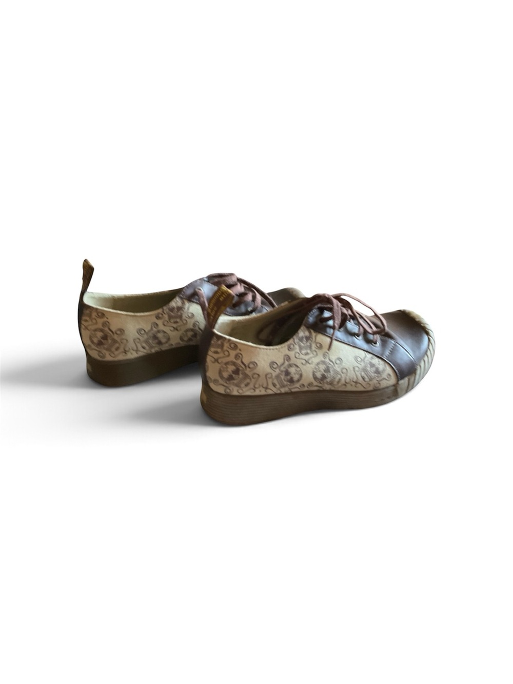 Dr. Martens Women's Brown and Cream Lace-Up Casual shoes